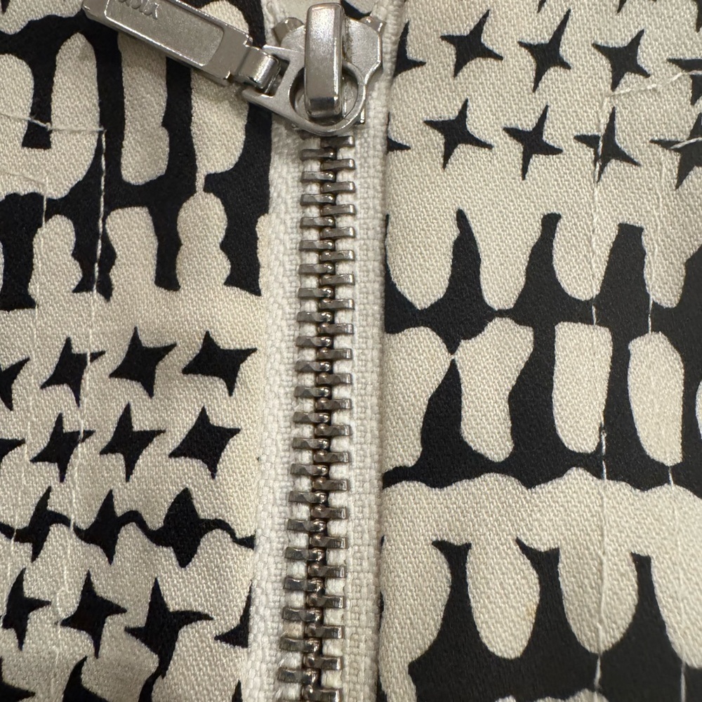 CAbi- Coupe Bomber Jacket  Off-White and Black Jacket-Medium - Picture 6 of 10